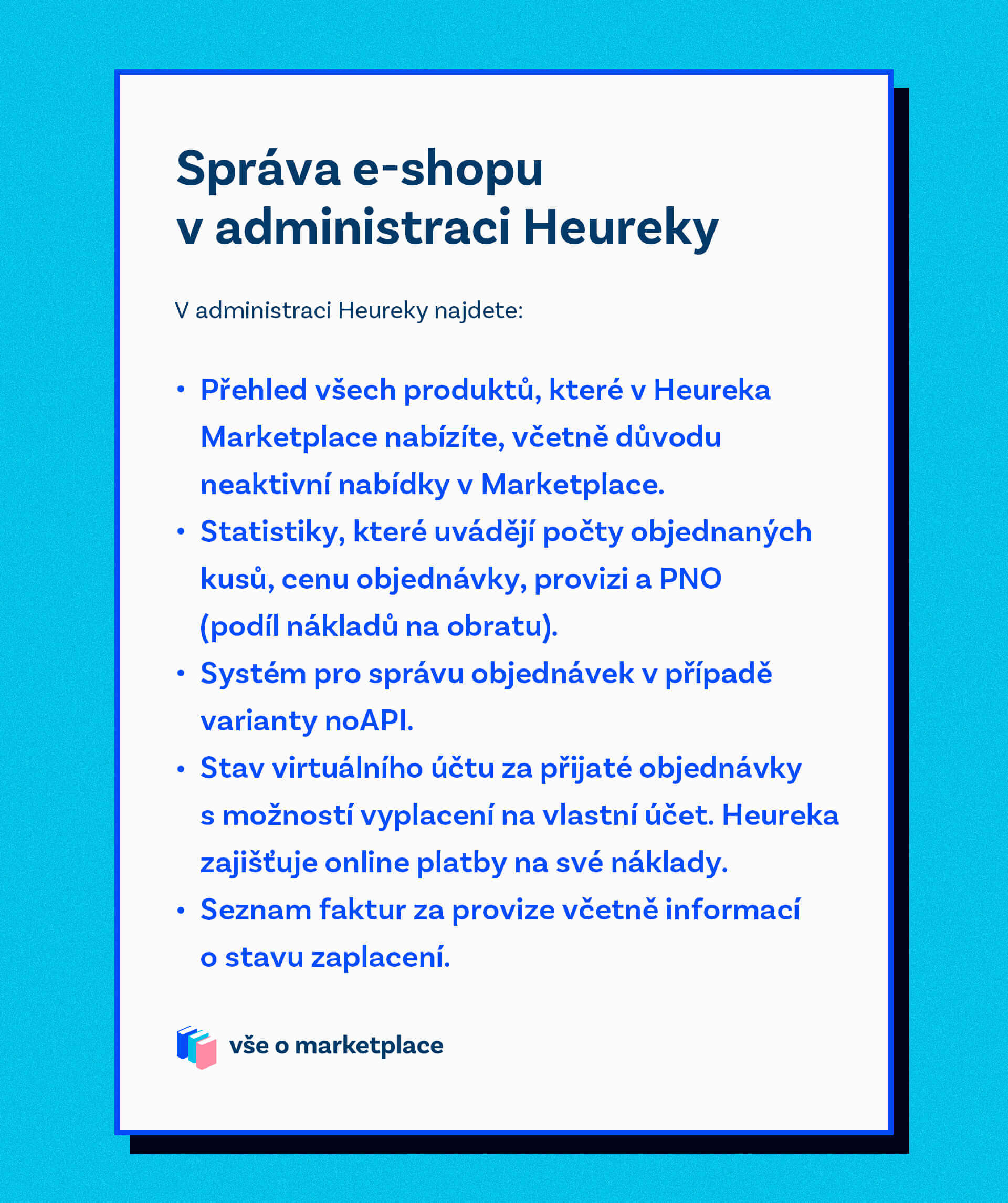 Správa e-shopu v administraci Heureky